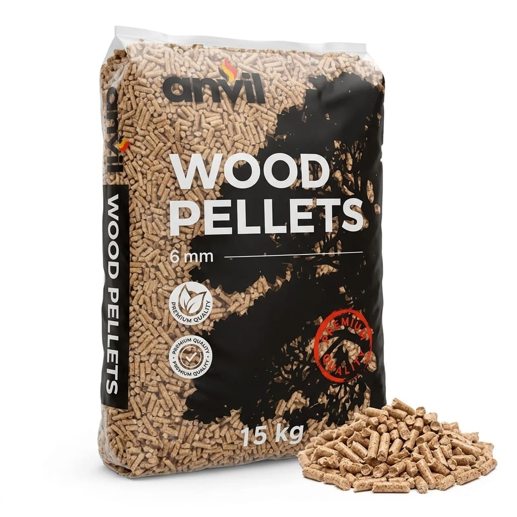 Chauffe au Bois — Pellet ANVIL Palette de 70 sacs de 15Kg EN Plus A1 Bois Noble