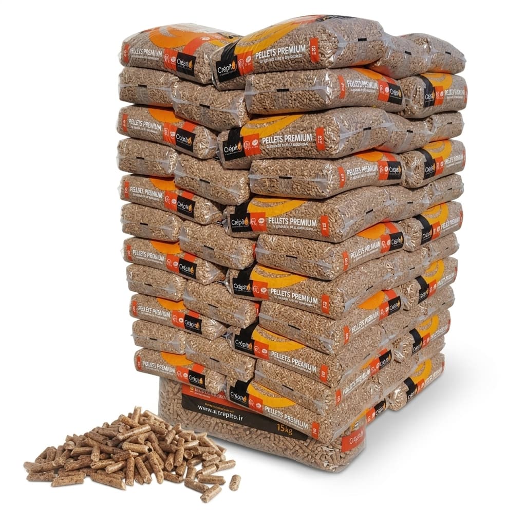 Chauffe au Bois — Granulés de bois Crépito Palette 72 sacs de 15 kg Tradition Bois