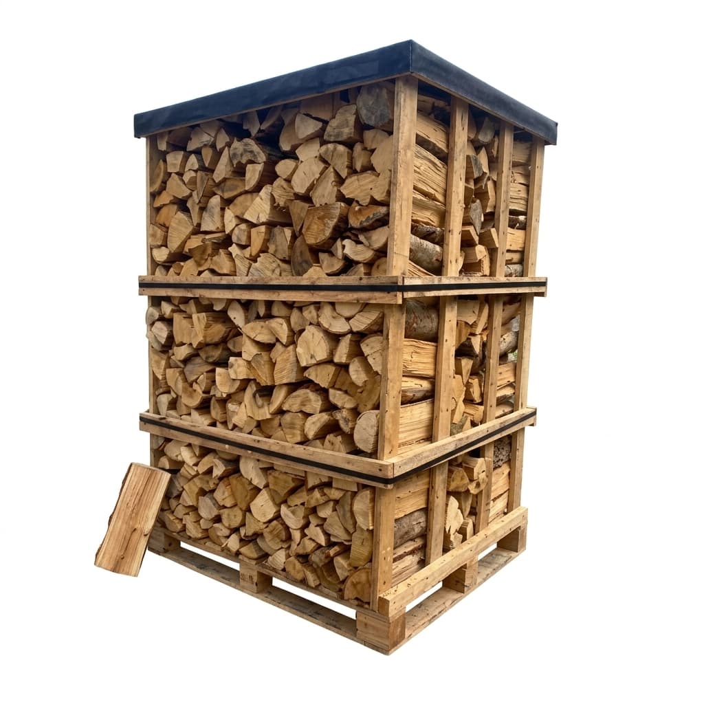 Chauffe au Bois — Mélange de bois durs 33cm Palette de 2,9 stères Artisan Français