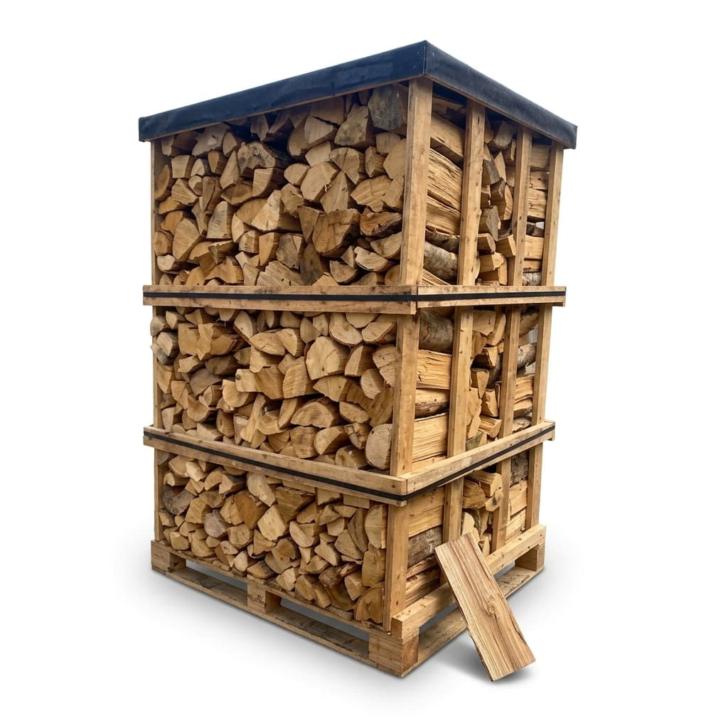 Chauffe au Bois — Mélange de bois durs 40cm Palette de 2,7 stères Séchage Naturel