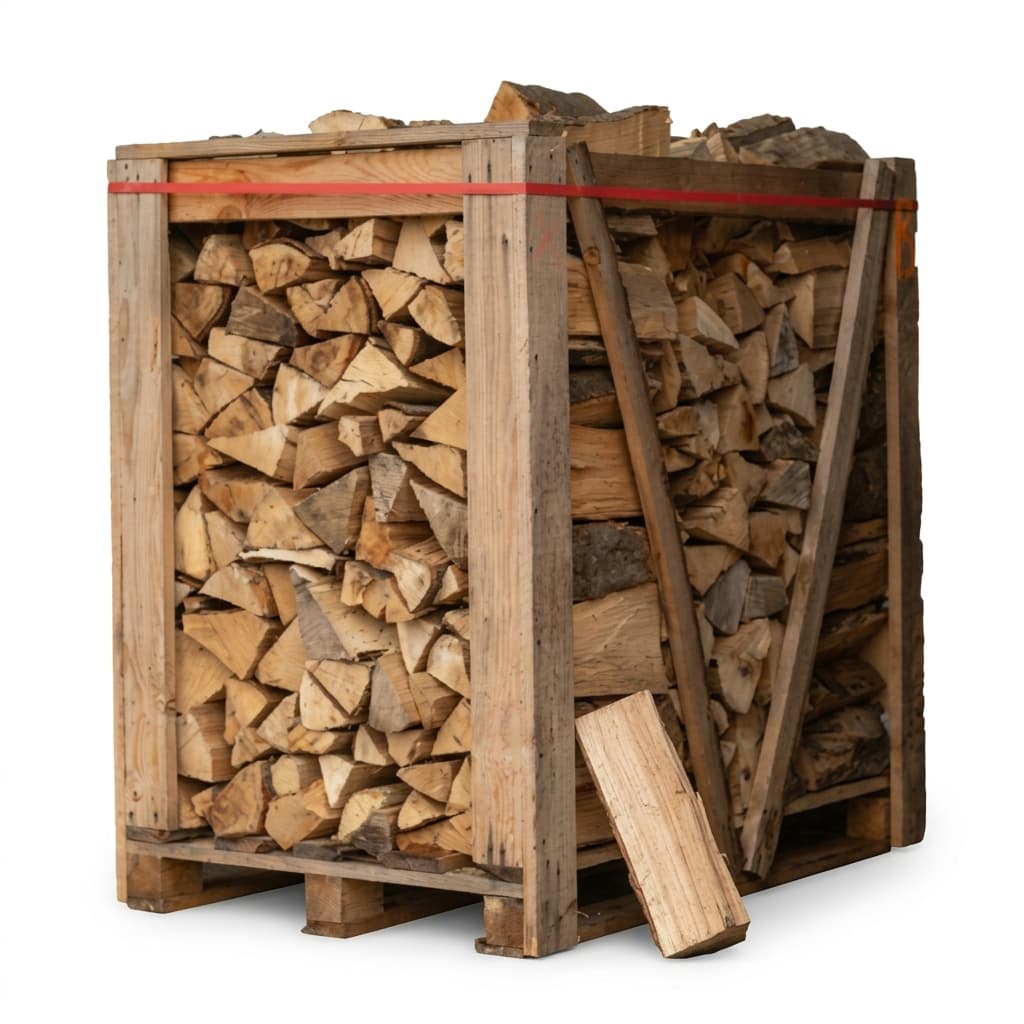 Chauffe au Bois — Bois de chauffage 30cm Palette 1,7 stère 100% Hêtre Tradition Bois